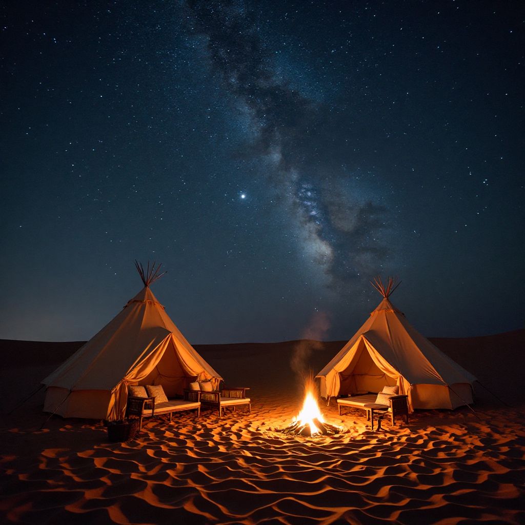 Desert camping in Morocco